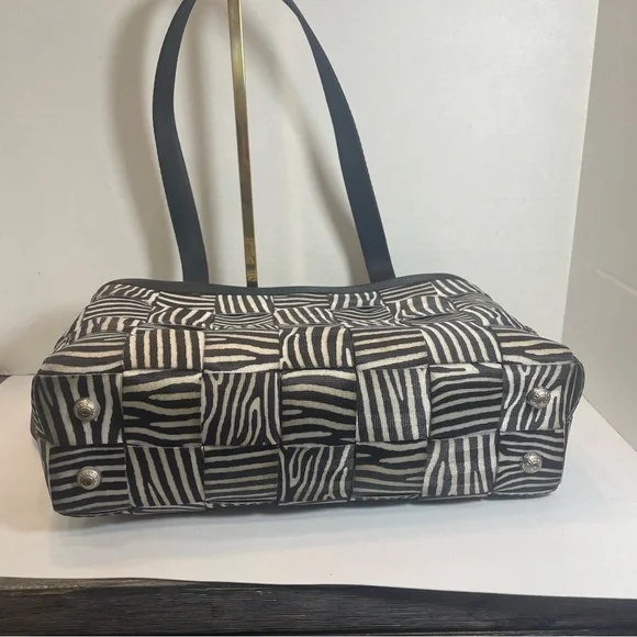 Harvey’s original seatbelt bag Zebra print tote. Pre-owned. - Picture 5 of 16